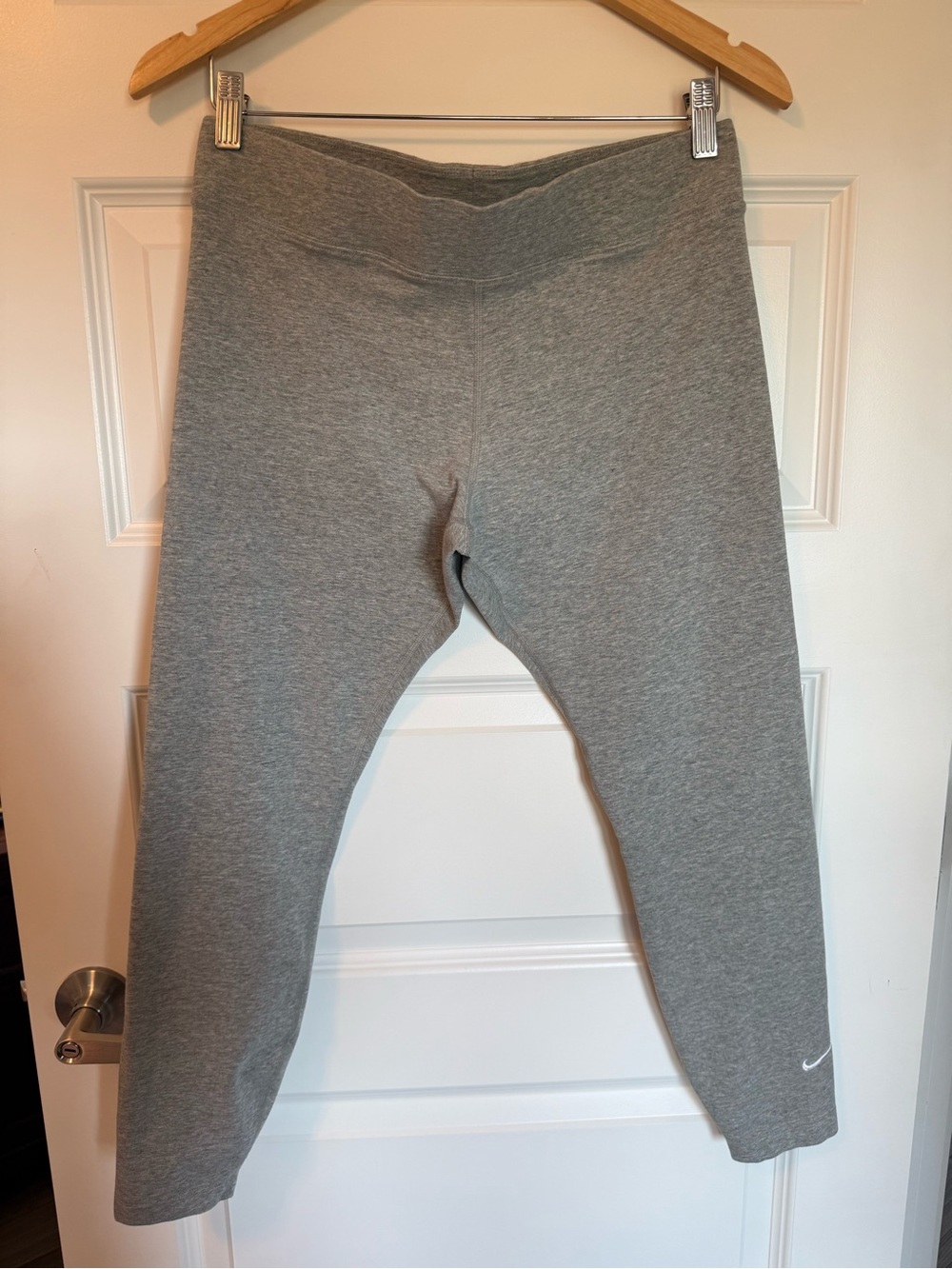 Nike Gray leggings with Swoosh